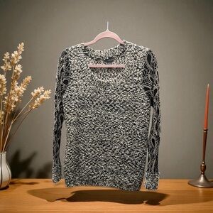 Lola Black and White Knit Fabric